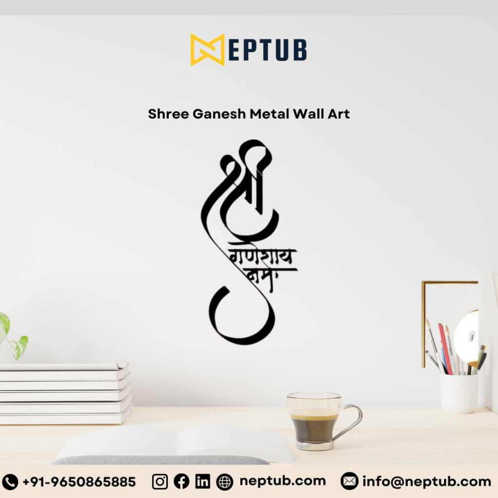 Bring Blessings Home with Shree Ganesh Metal Wall Art