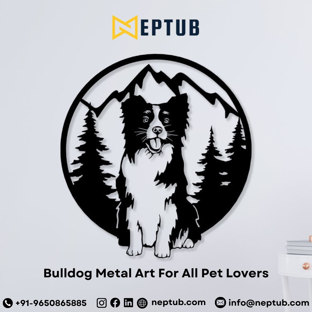 Bulldog Metal Art for All Pet Lovers Showcase Your Canine Pride