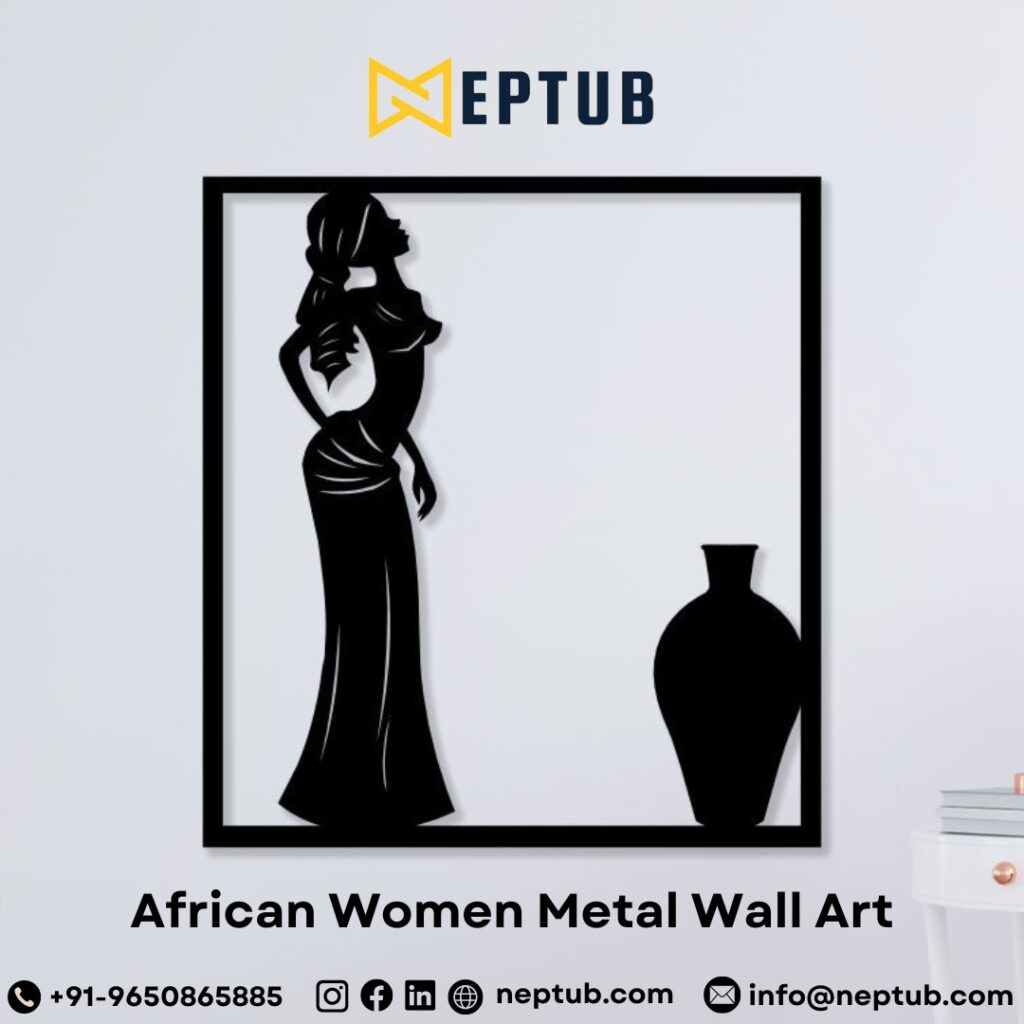 Elevate Your Decor with African Women Metal Wall Art