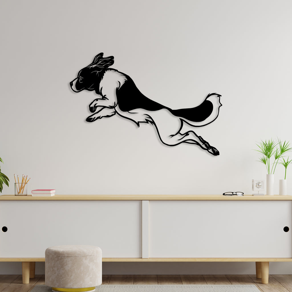 Jumping Dog Metal Wall Art4