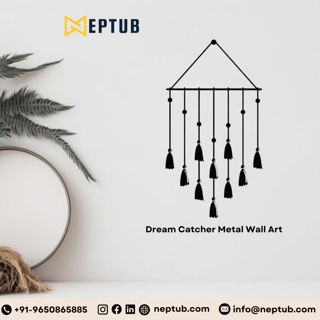 Dream Catcher Metal Wall Art – A Symbol of Positivity & Elegance