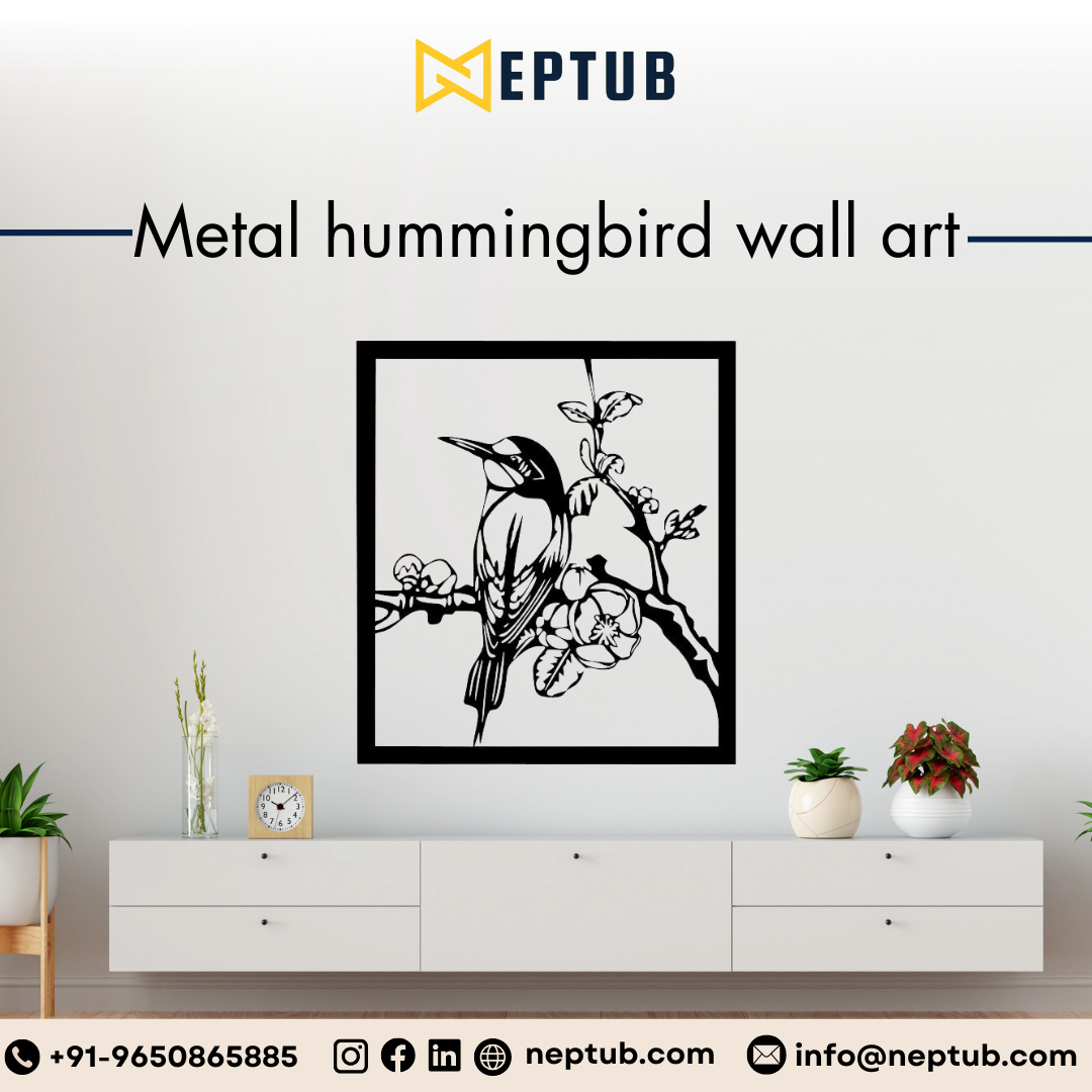 Elevate Your Walls with Elegant Hummingbird Metal Art