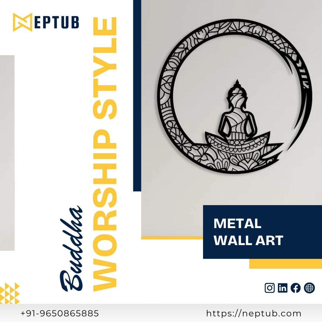 Embrace Tranquility Bring Serenity Home with Buddha Metal Wall Art