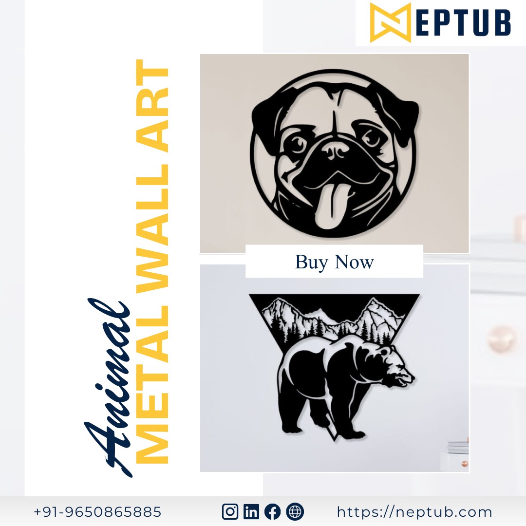 Unleash Wild Elegance Transform Your Walls with Animal Metal Wall Art