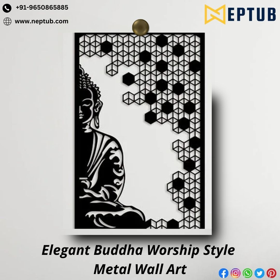 Buddha Worship Metal Art