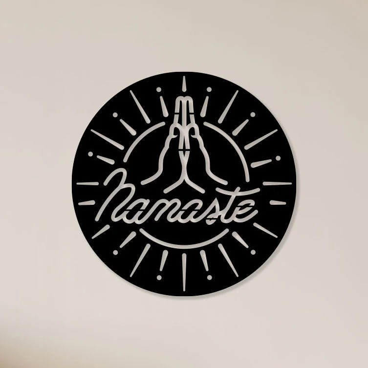 Buy Unique Designer Embrace Tranquility with Namaste Metal Wall Art Online in India @ Best Price NEPTUB1