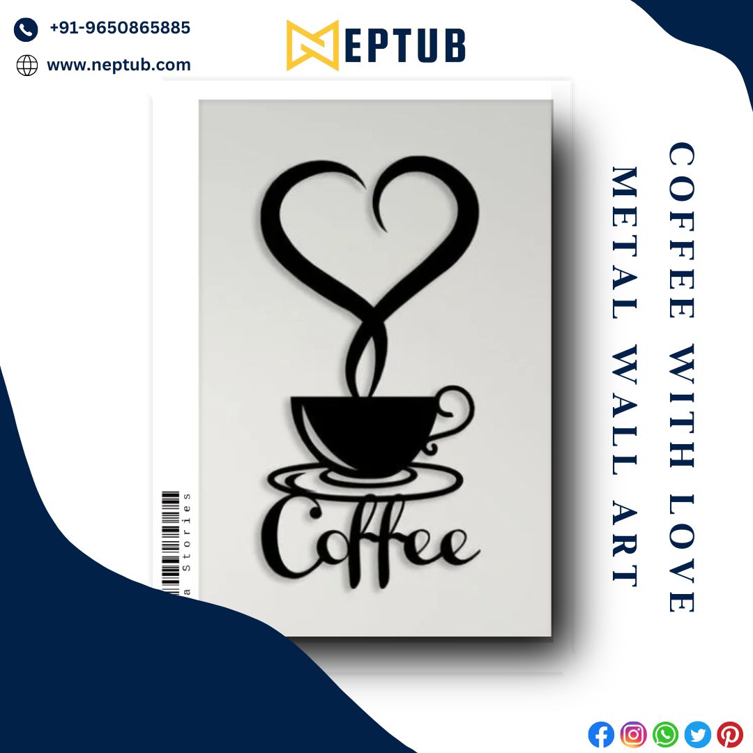 Coffee Love Metal Art