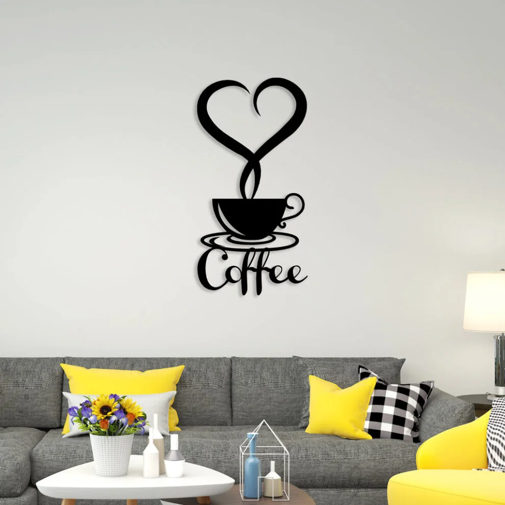 Coffee With Love Metal Wall Art 990x990