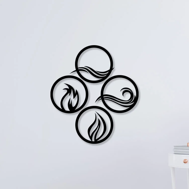 Fiery Expression Fire Face Metal Wall Art1
