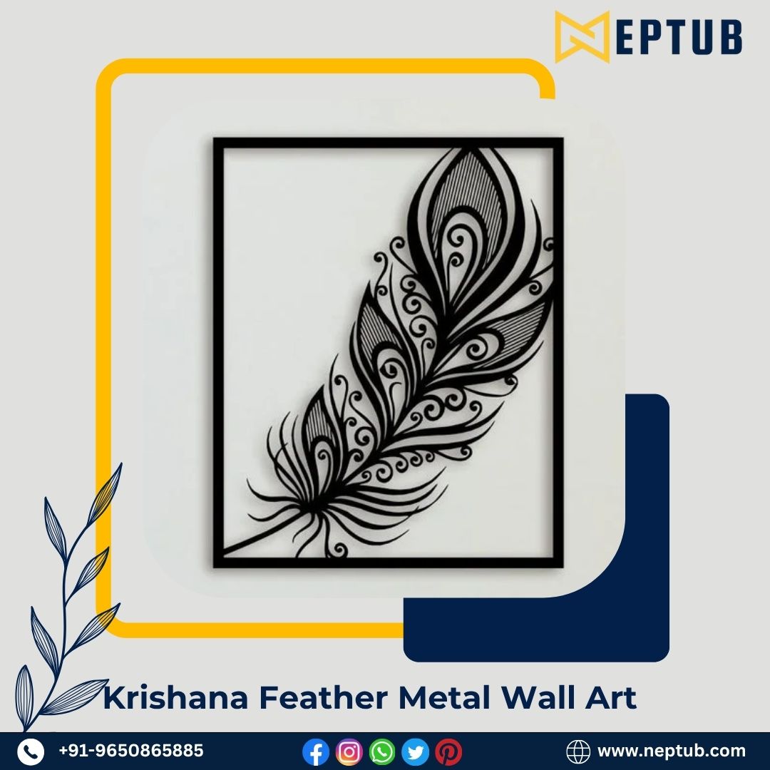 Krishana Feather Metal Art