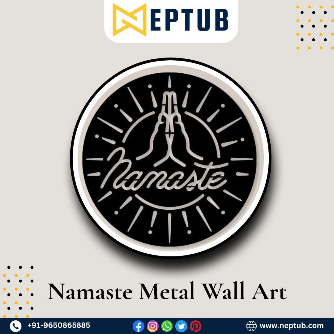 Namaste Metal Wall Art