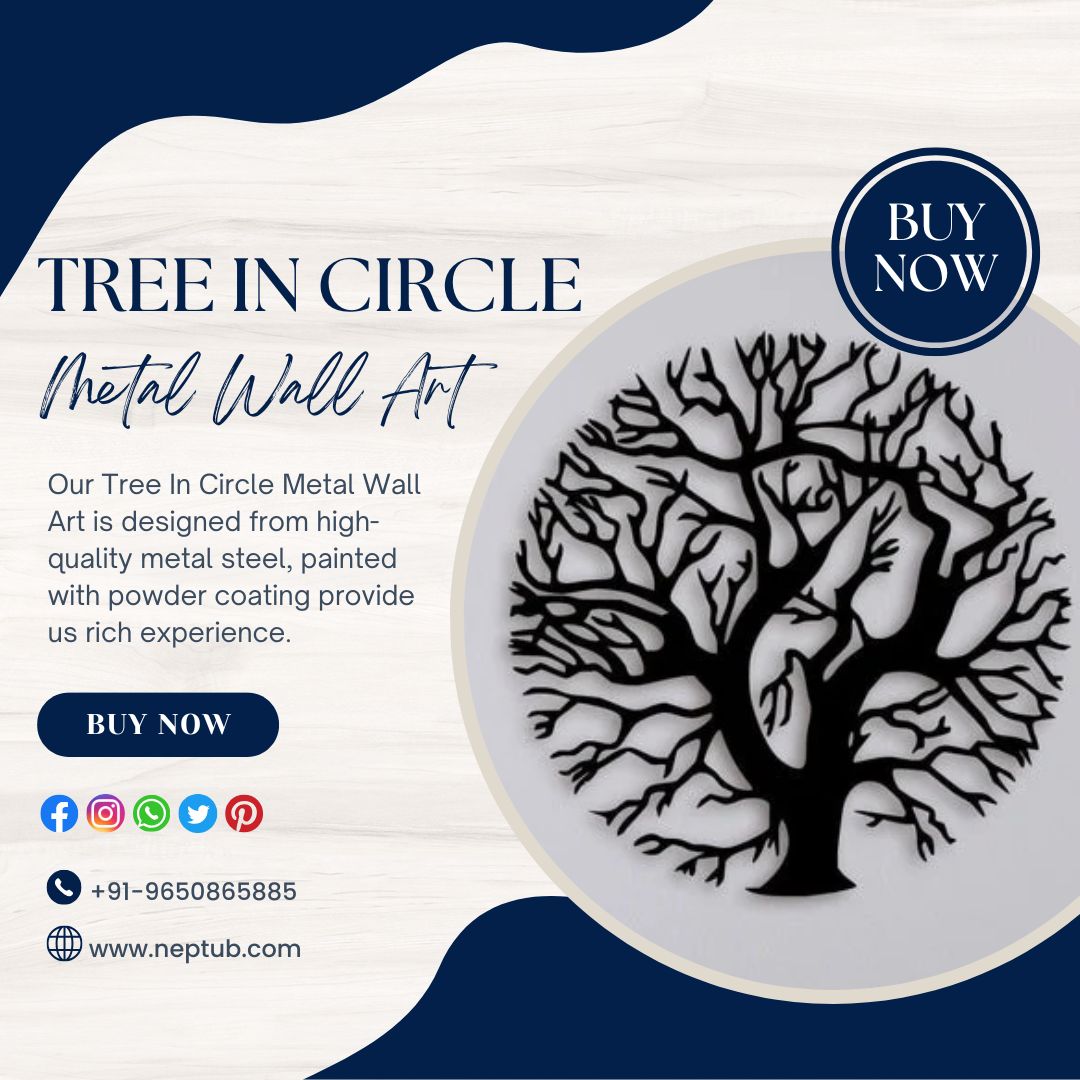 Tree Circle Metal Art