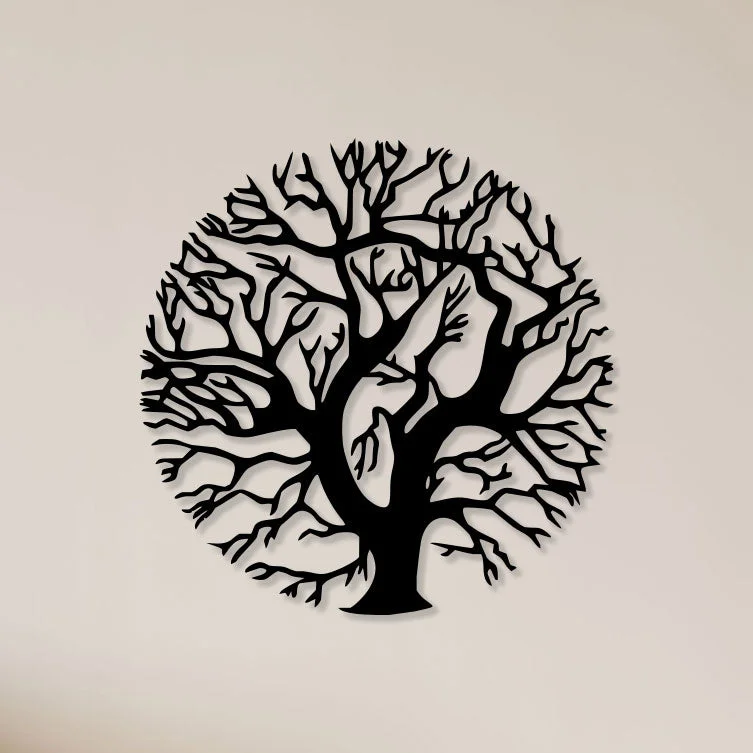 Tree-In-Circle-Metal-Wall-Art