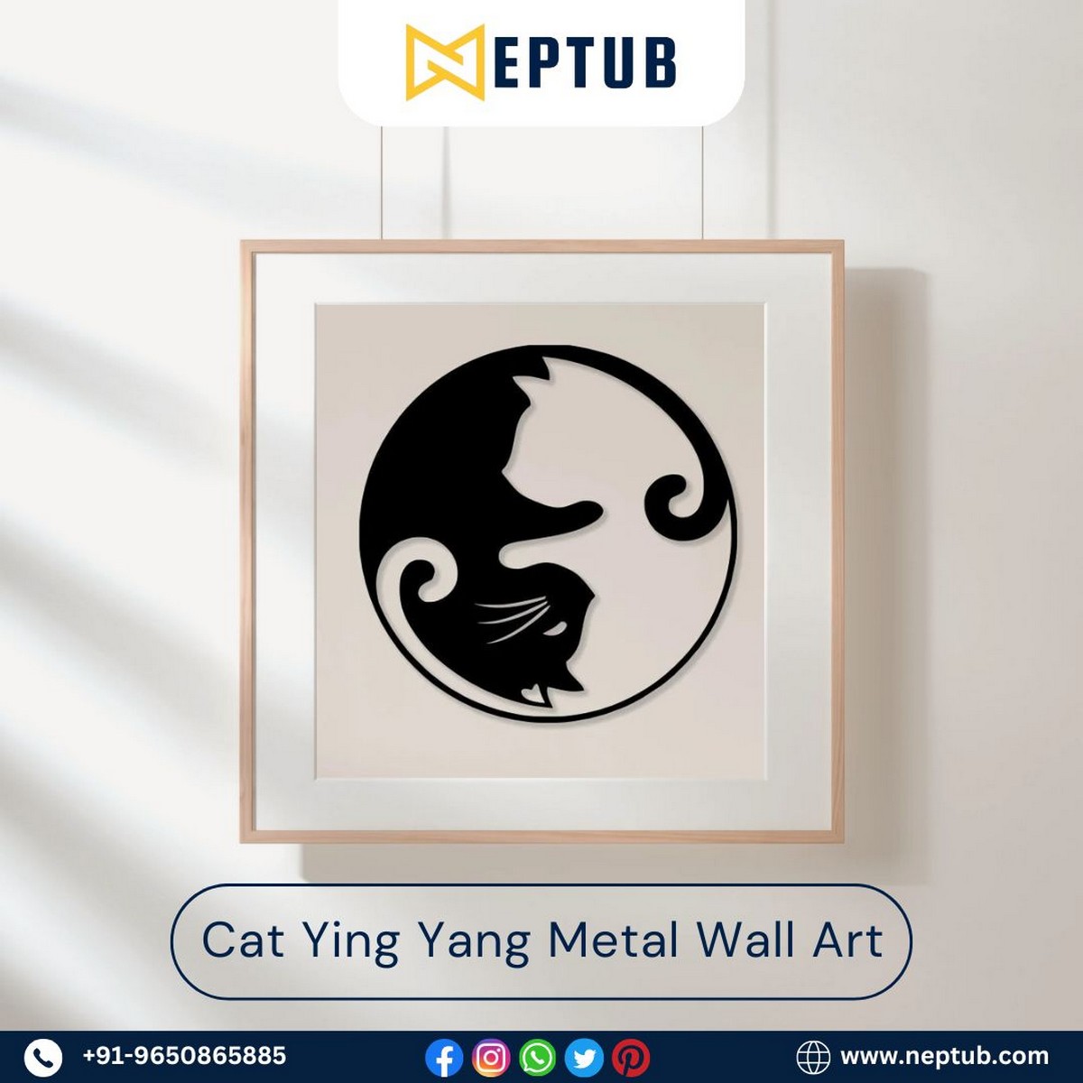 Cat Metal Wall Art