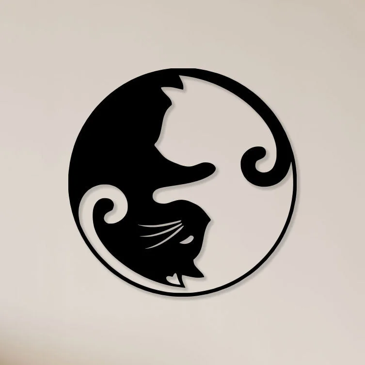Cat-Ying-Yang-Metal-Wall-Art1
