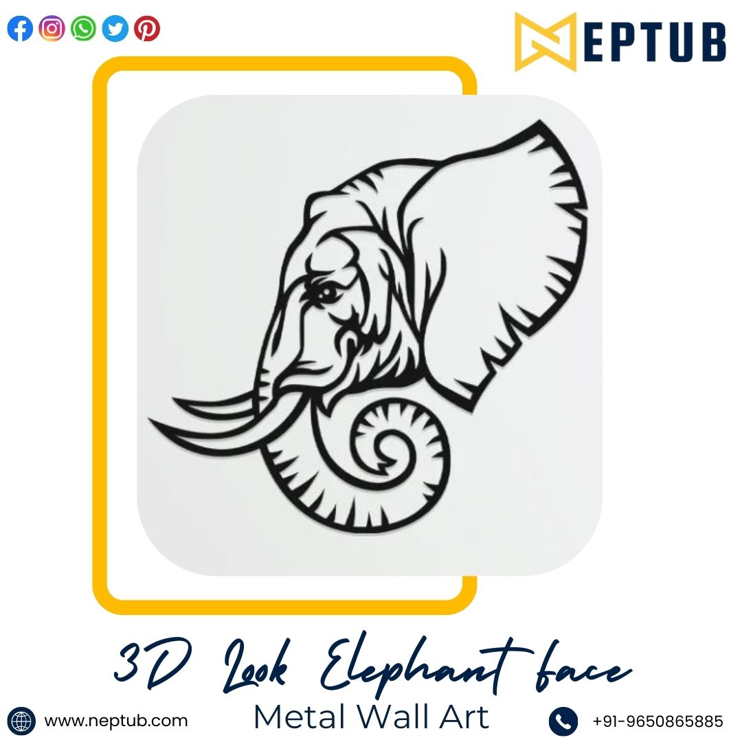 Elephant Face Wall Art