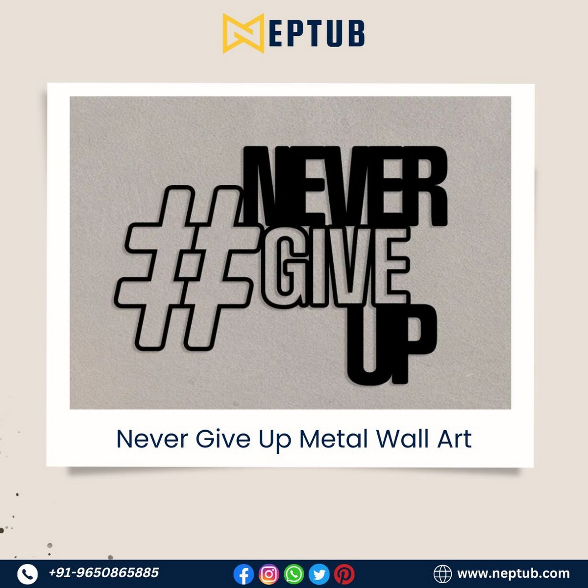 Hashtag Metal Wall Art