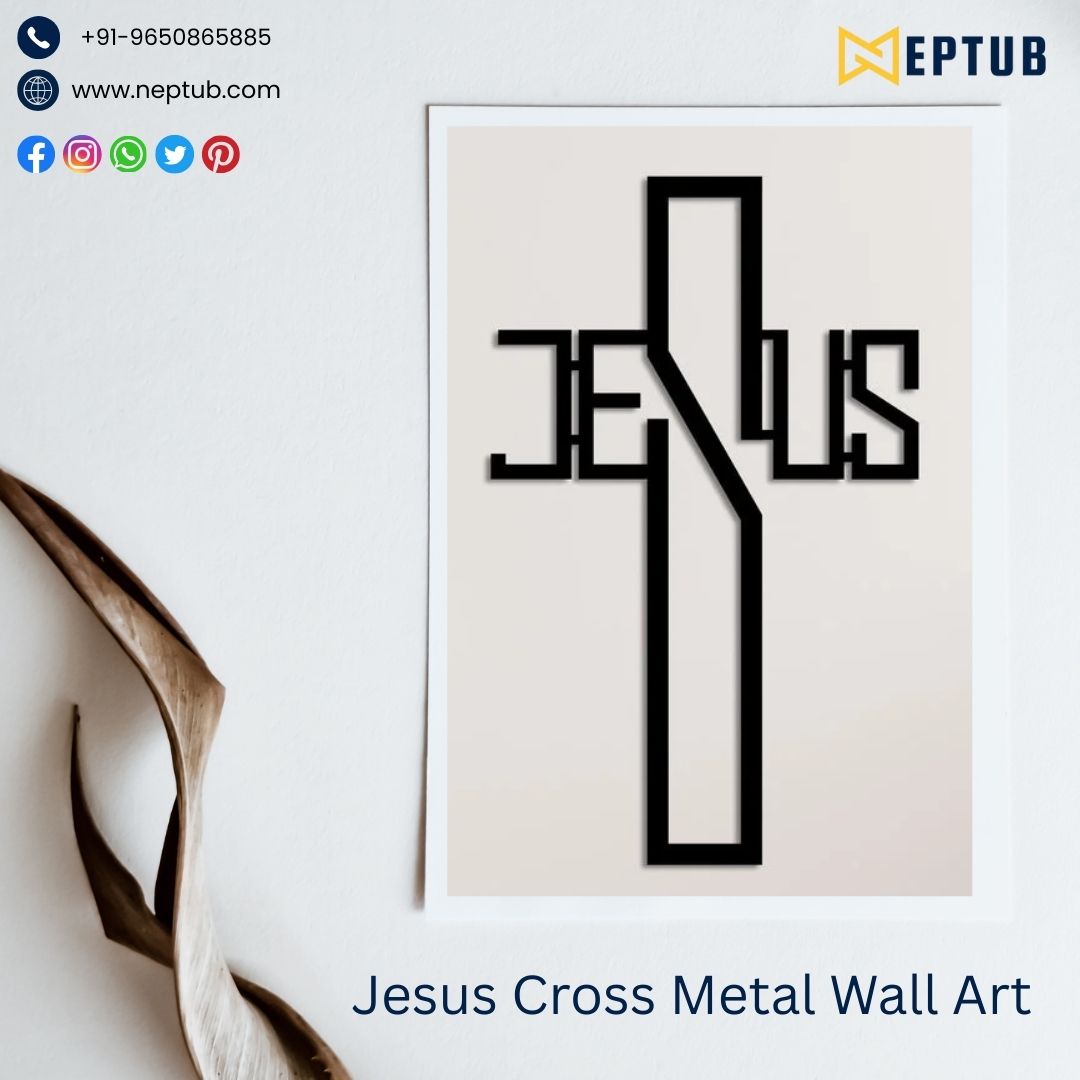 Jesus Cross Metal Art