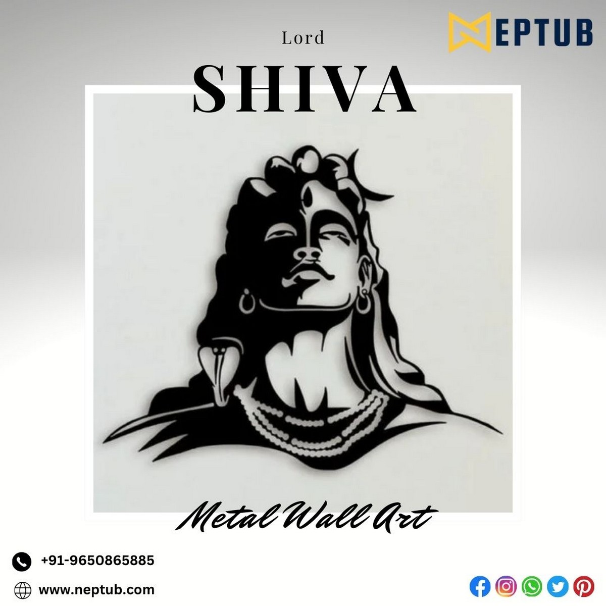 Shiva Metal Wall Art
