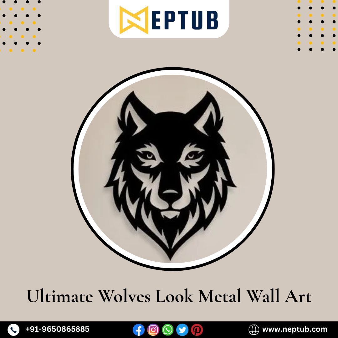 Wolves Metal Wall Art