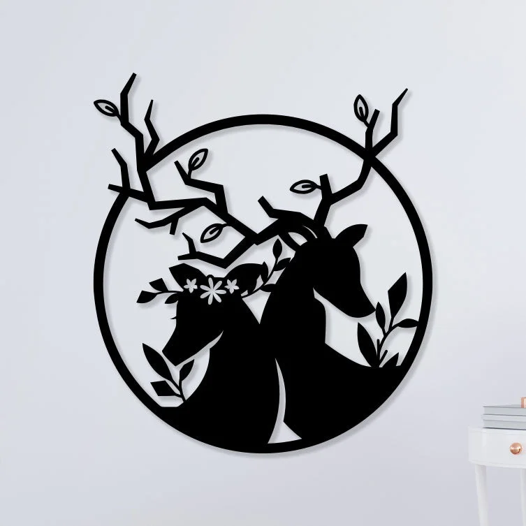 Deer-Family-Metal-Wall-Art1