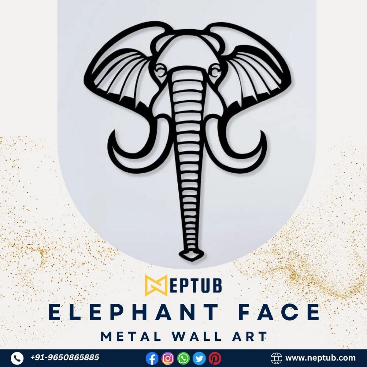 Elephant Metal Wall Art