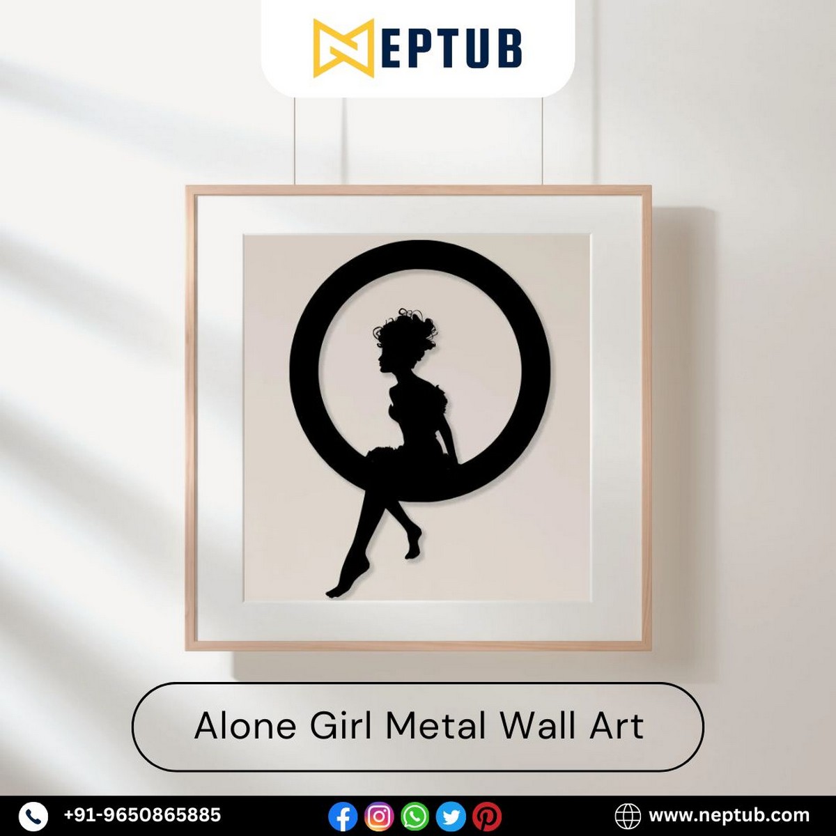 Girl Metal Wall Art
