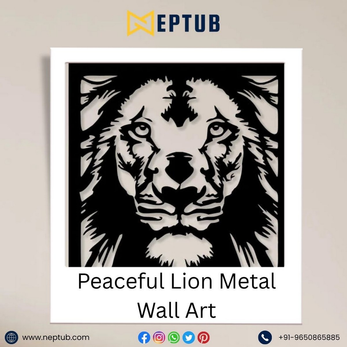 Lion Metal Wall Art