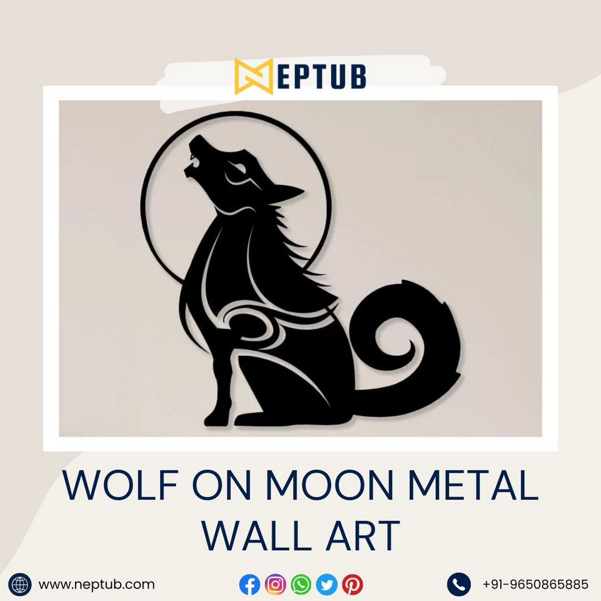 Wolf Metal Wall Art