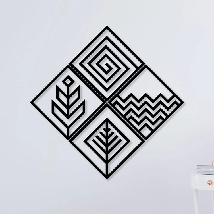 Abstract-Four-Metal-Wall-Art1