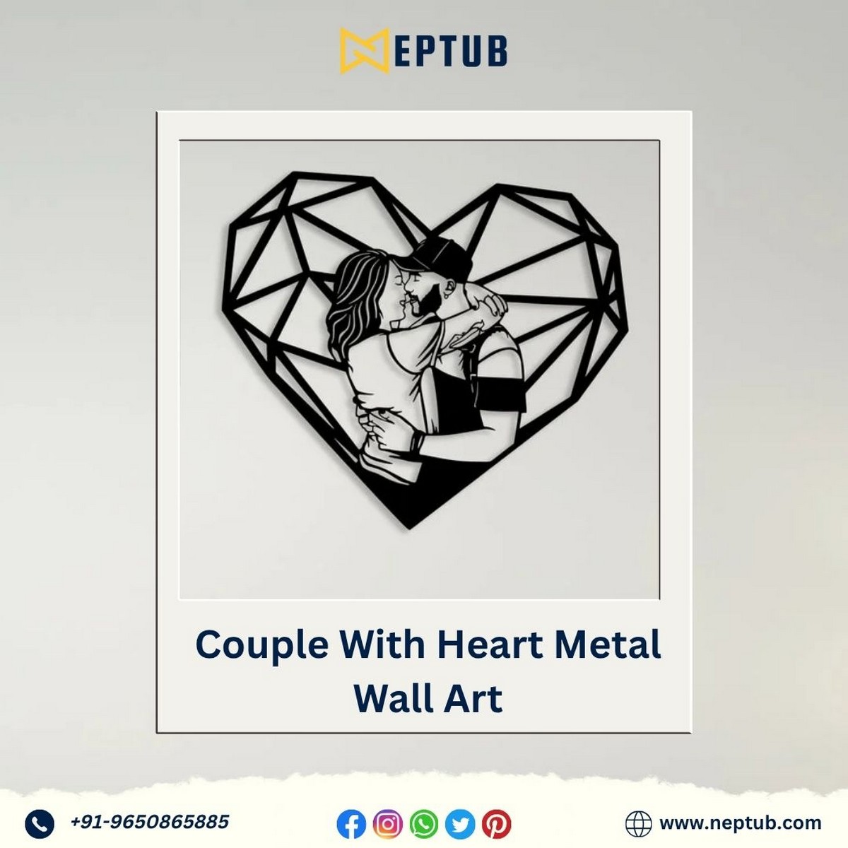 Couple Metal Wall Art