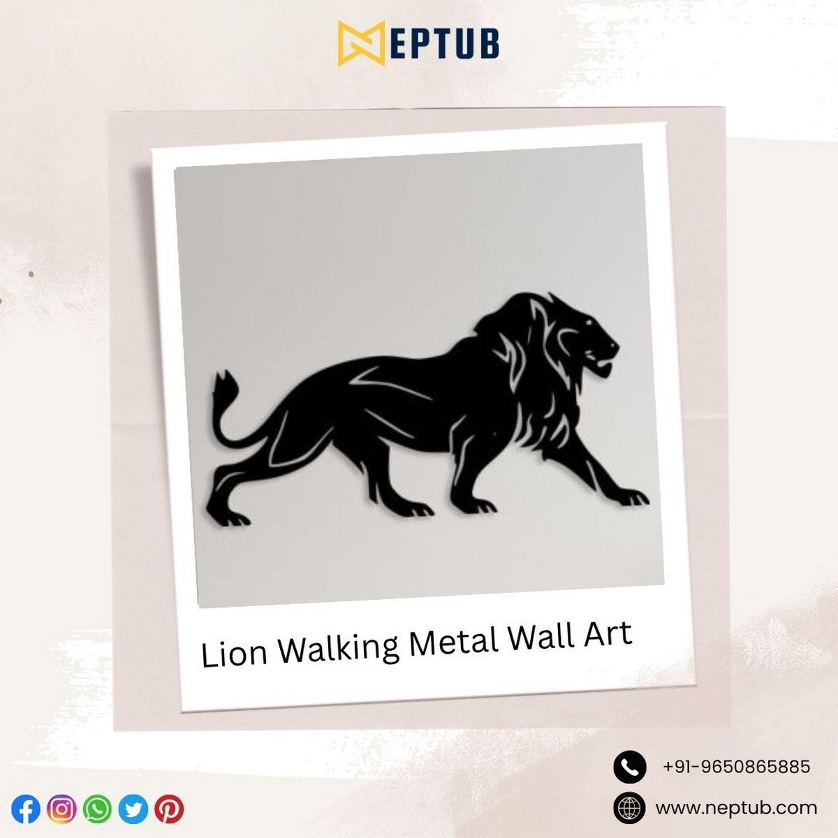 Walking Metal Wall Art