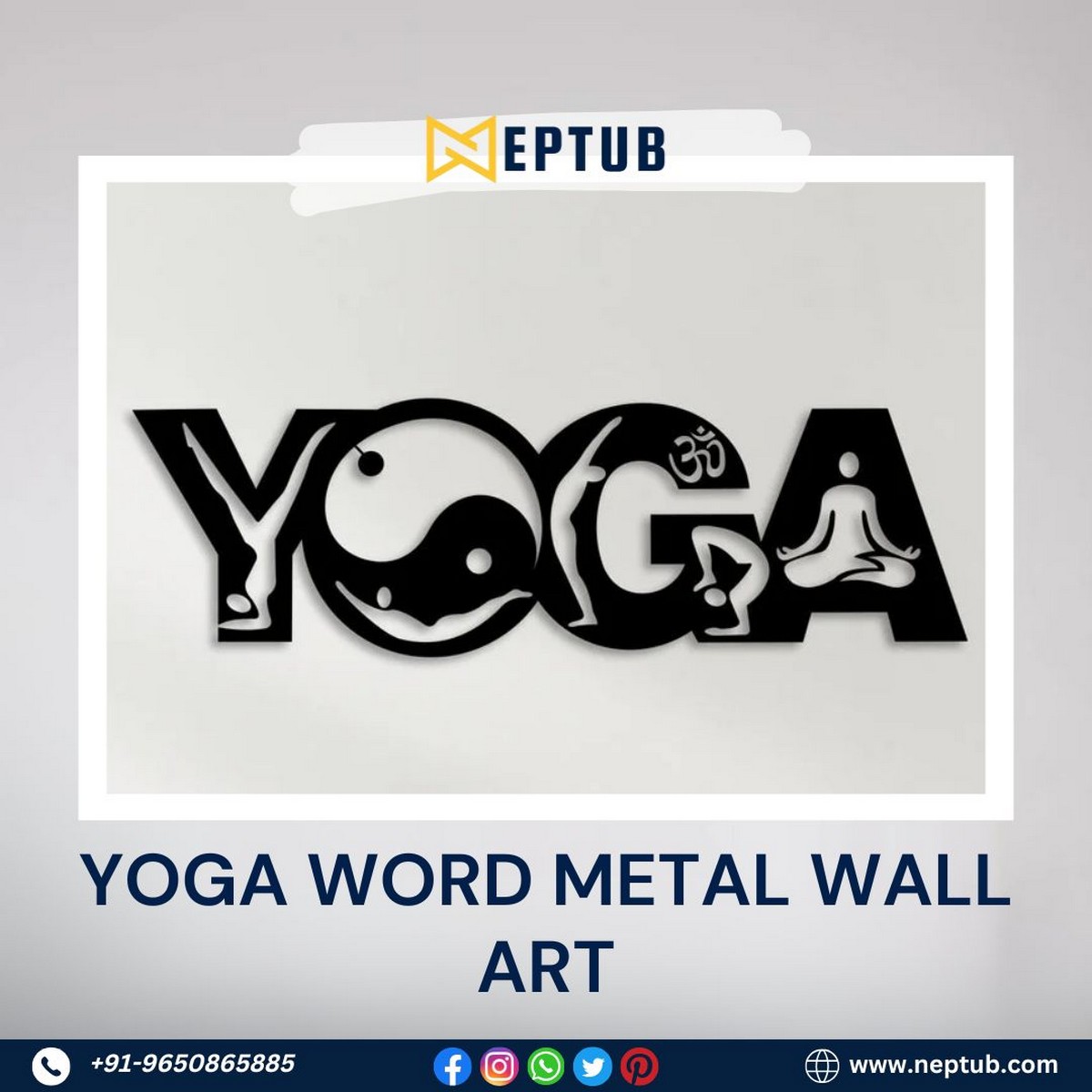 YOGA Metal Wall Art