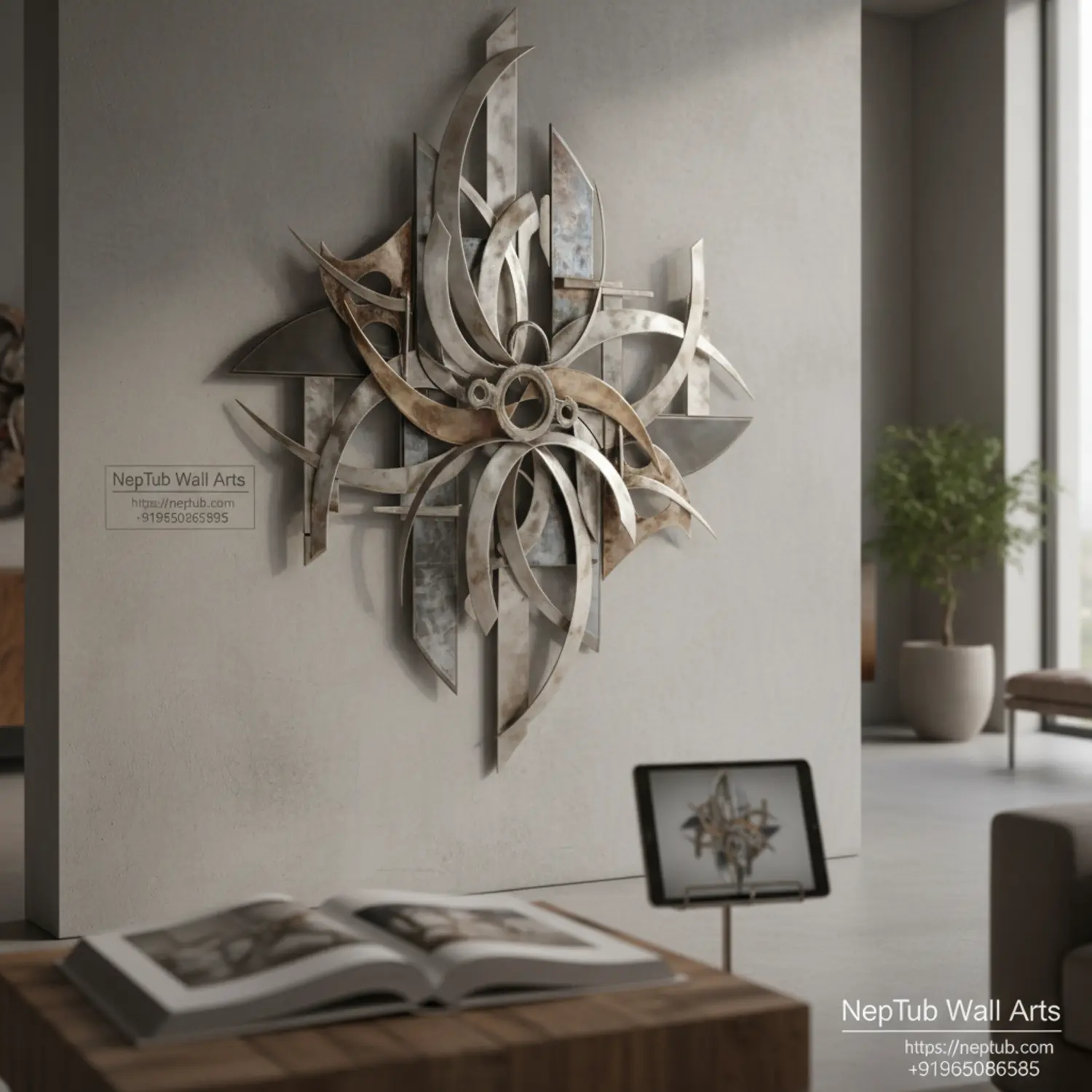 Abstract Metal Wall Art