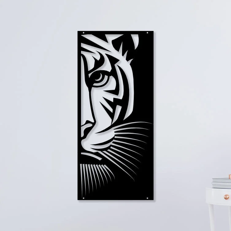 Half-Tiger-Face-Metal-Wall-Art1
