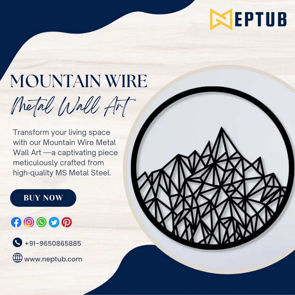 Mountain Metal Wall Art