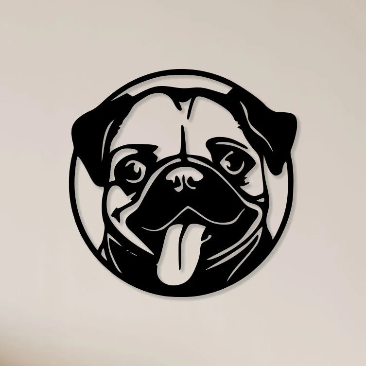 Pug-Face-Metal-Wall-Art1