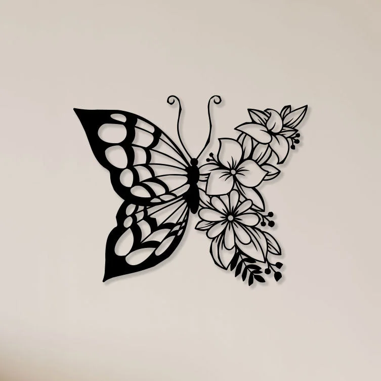 Flowers-Butterfly-Metal-Wall-Art1
